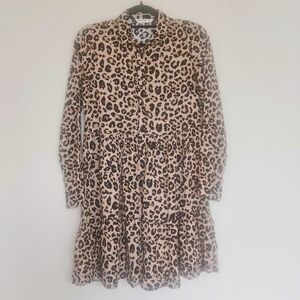 Stradivarius Chic Leopard Print Dress